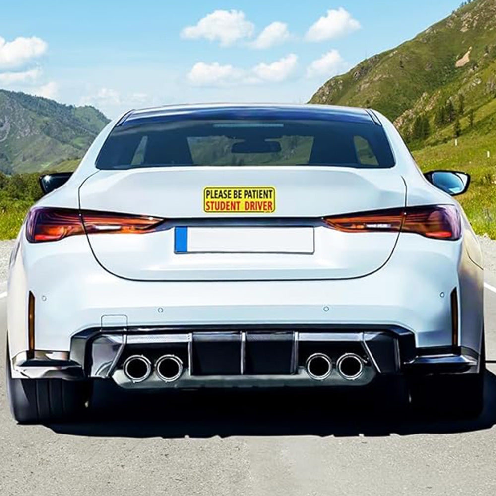 3Pcs Student Driver Car Signs Please Be Patient Bumper Sticker Decal for New Drivers