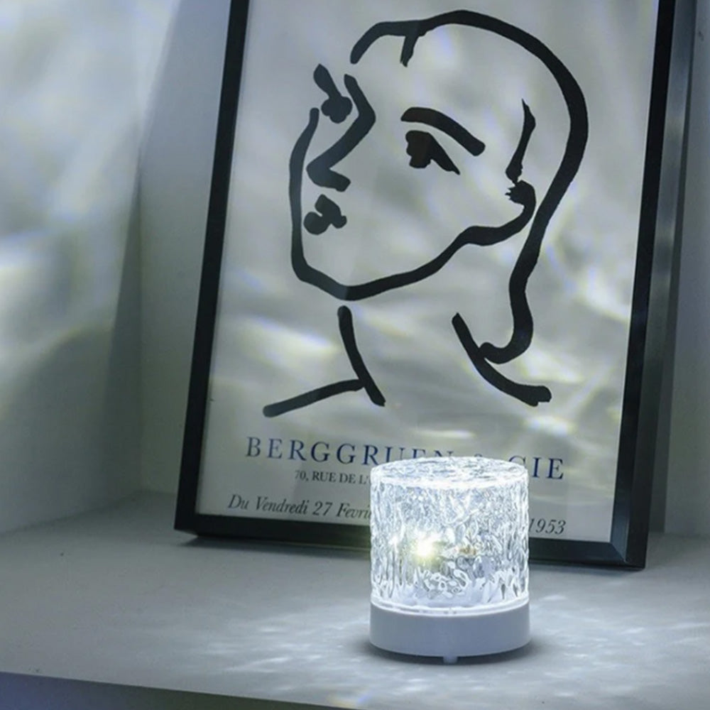 Ocean Wave Lights Projector Lamp Touch Control Night Light Room Decor