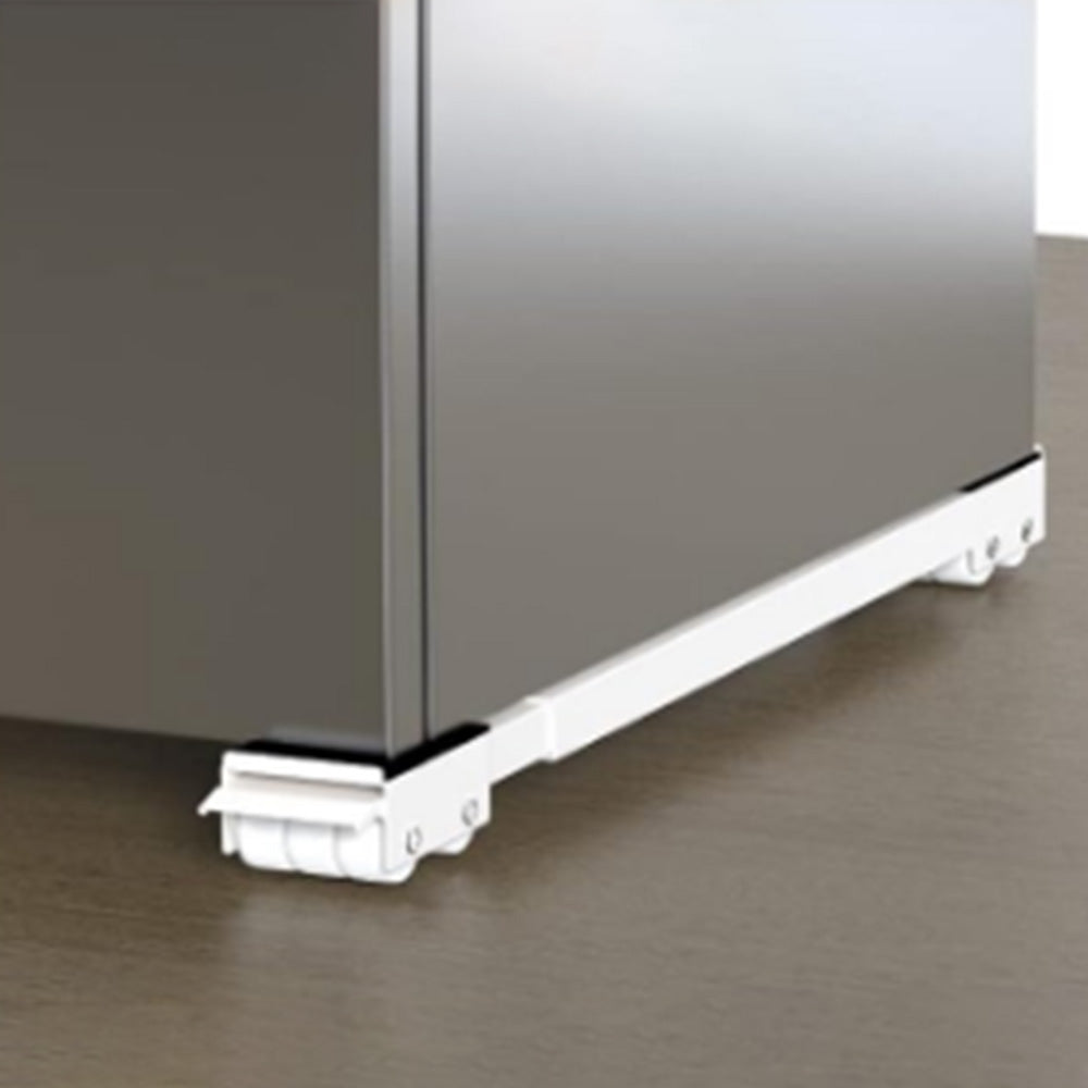 2Pcs Heavy Duty Appliance Rollers Extendable Mobile Rolling Base for Easy Moving White