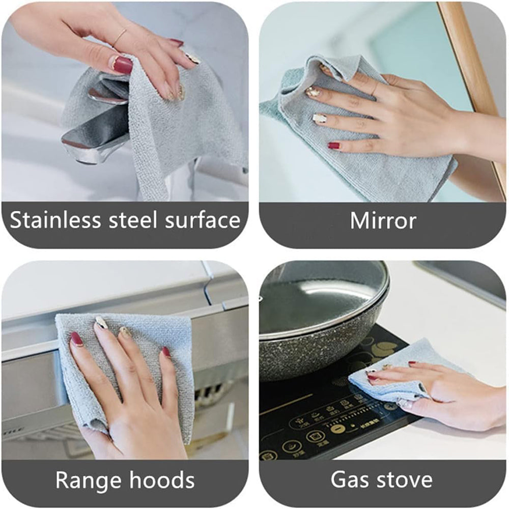 Microfiber Cleaning Cloth with Box Reusable Microfiber Towel for Home Car Cleaning