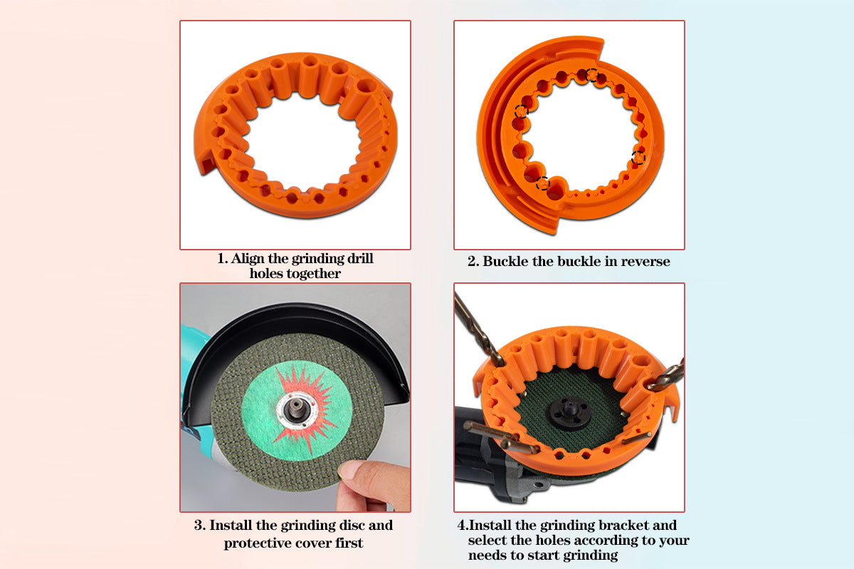 Drill Bit Sharpener Angle Grinder Drill Bit Sharpener for DIY and Professionals -6-Hole Yellow and 20-Hole Orange