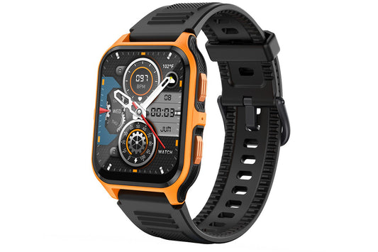Smart Watch 1.83-Inch Fitness Watch with Heart Rate Sleep Monitor Blood Oxygen Female Physiological Reminders Activity Tracker-Orange