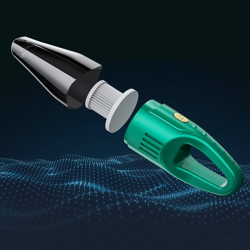 Cordless Handheld Vacuum Portable Small Hand Vacuum Cleaner for Home Car Green