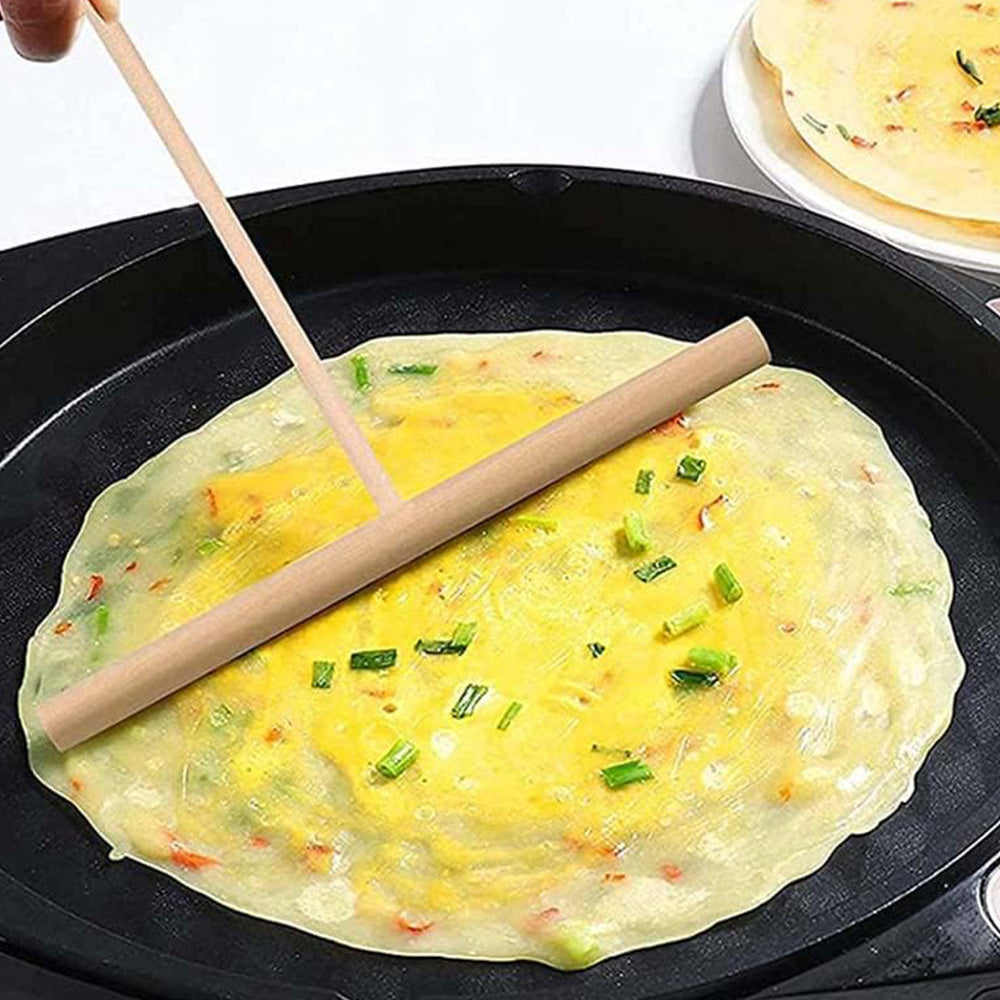 Three Piece Wooden Crepe Spreader Set