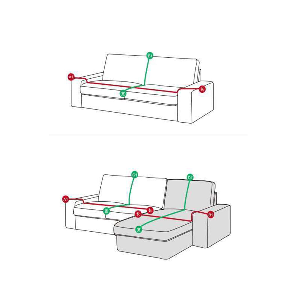 Anti-scratching Four Seasons Universal Sofa Blanket Cover -Blue