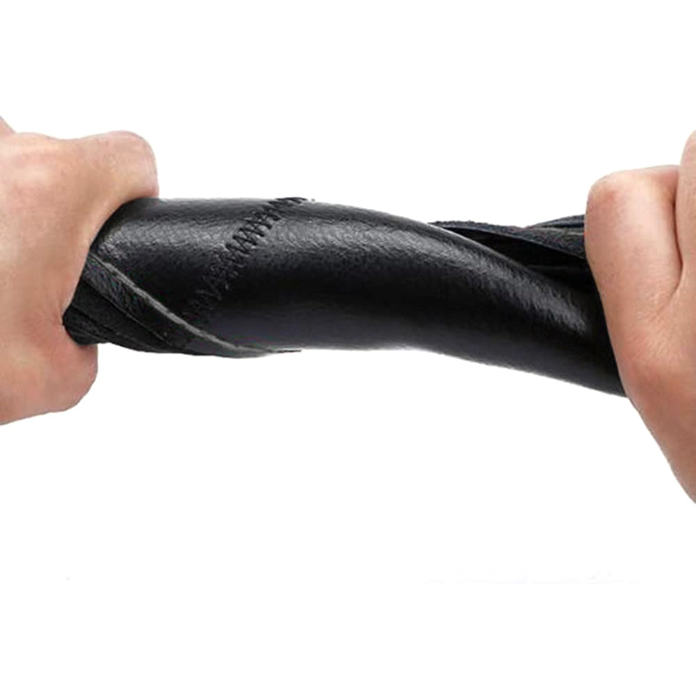 Leather Steering Wheel Cover Non-Slip Auto Steering Wheel Protector Black