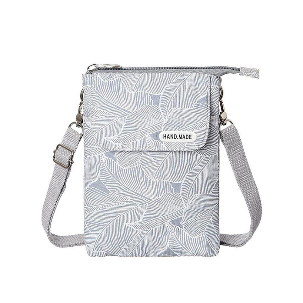 Small Cross-body Cell Phone Case Shoulder Bag Purse Pouch Handbag for Women Girls Gray