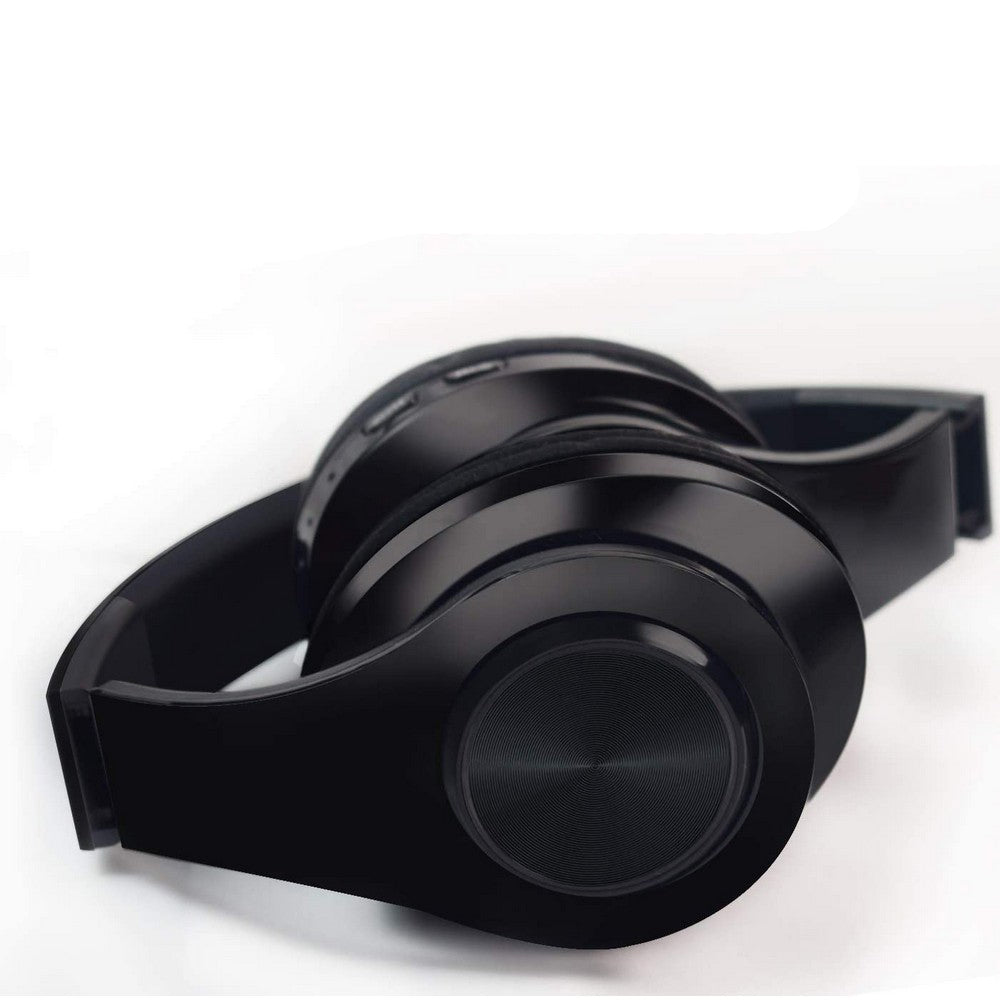 Wireless Headphones Wireless Earbuds B39 LED Light Up Foldable Headset Bluetooth 5.0 Stereo Headphones Built in Microphone -Black