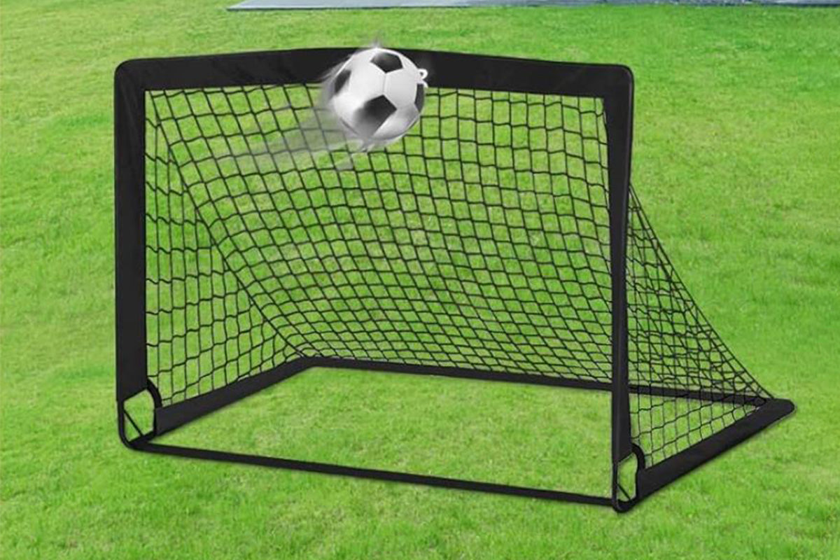 Soccer Goal Football Net Set Sports Training Practice Metal Frame Mesh