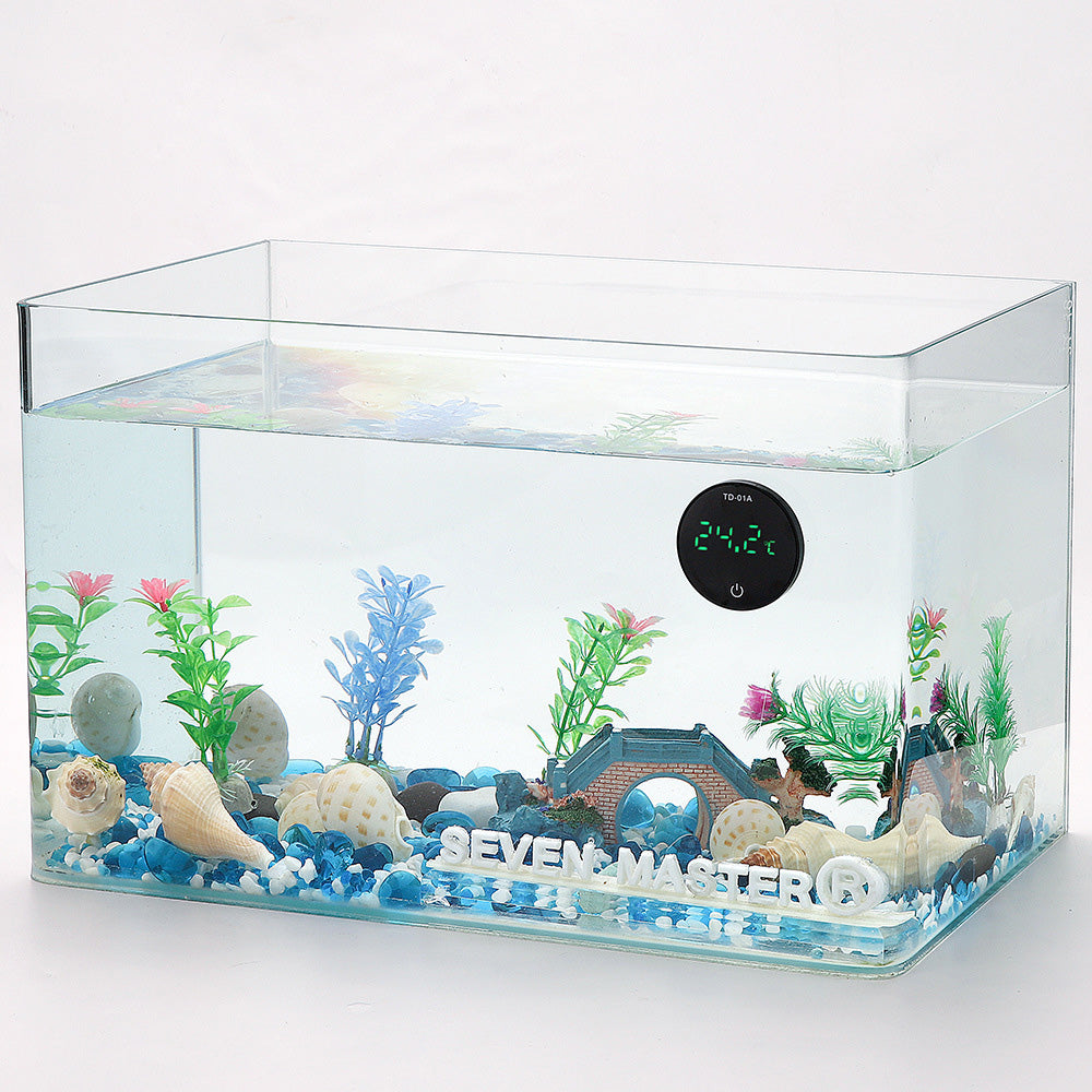 For Fish Tank Digital Thermometer LED Display Tank Thermometer Aquarium Temperature Measurement Tool