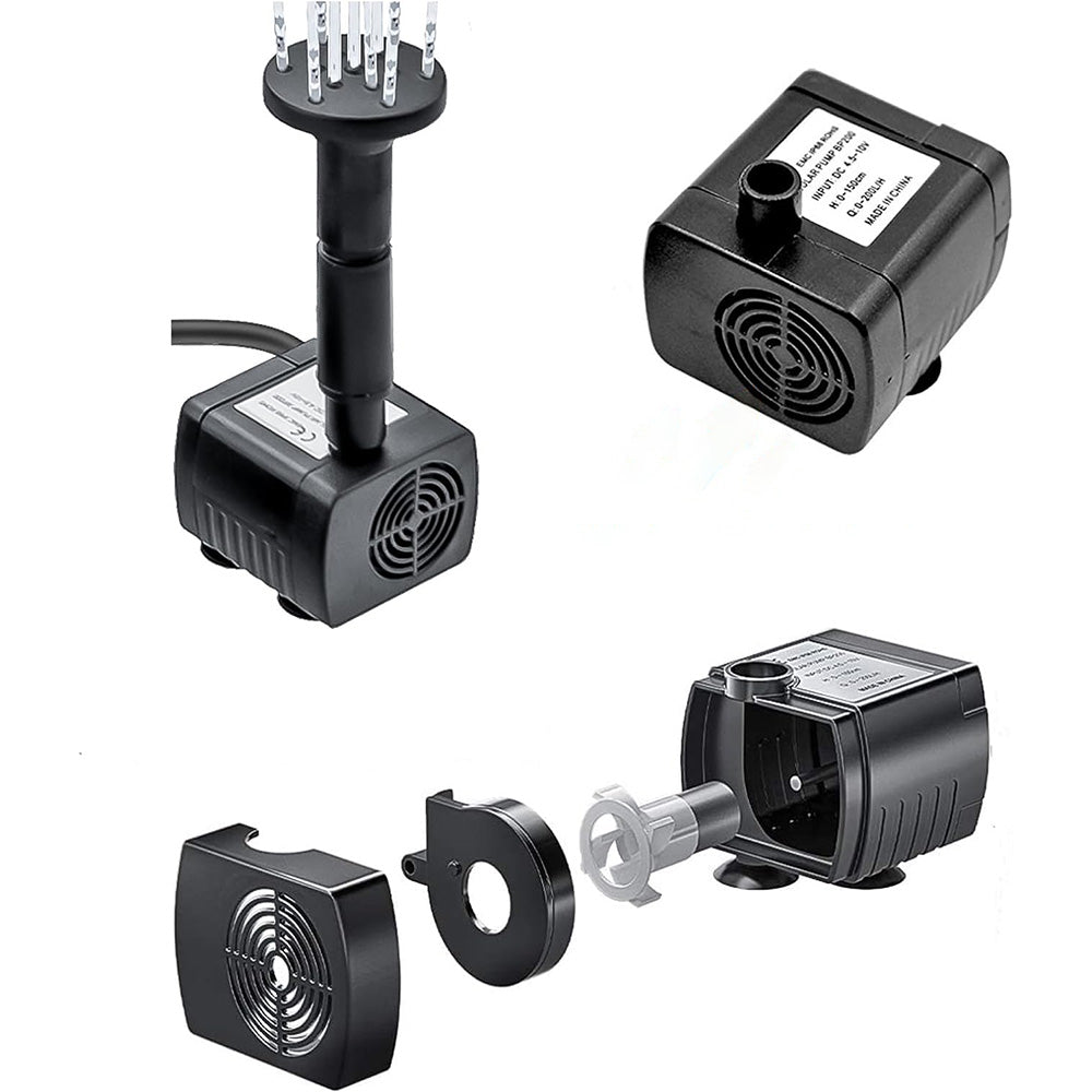 3-Tier Solar Bird Bath Fountain Waterfall Water Pump for Birdbath Garden Backyard Pond Pool Outdoor Decoration