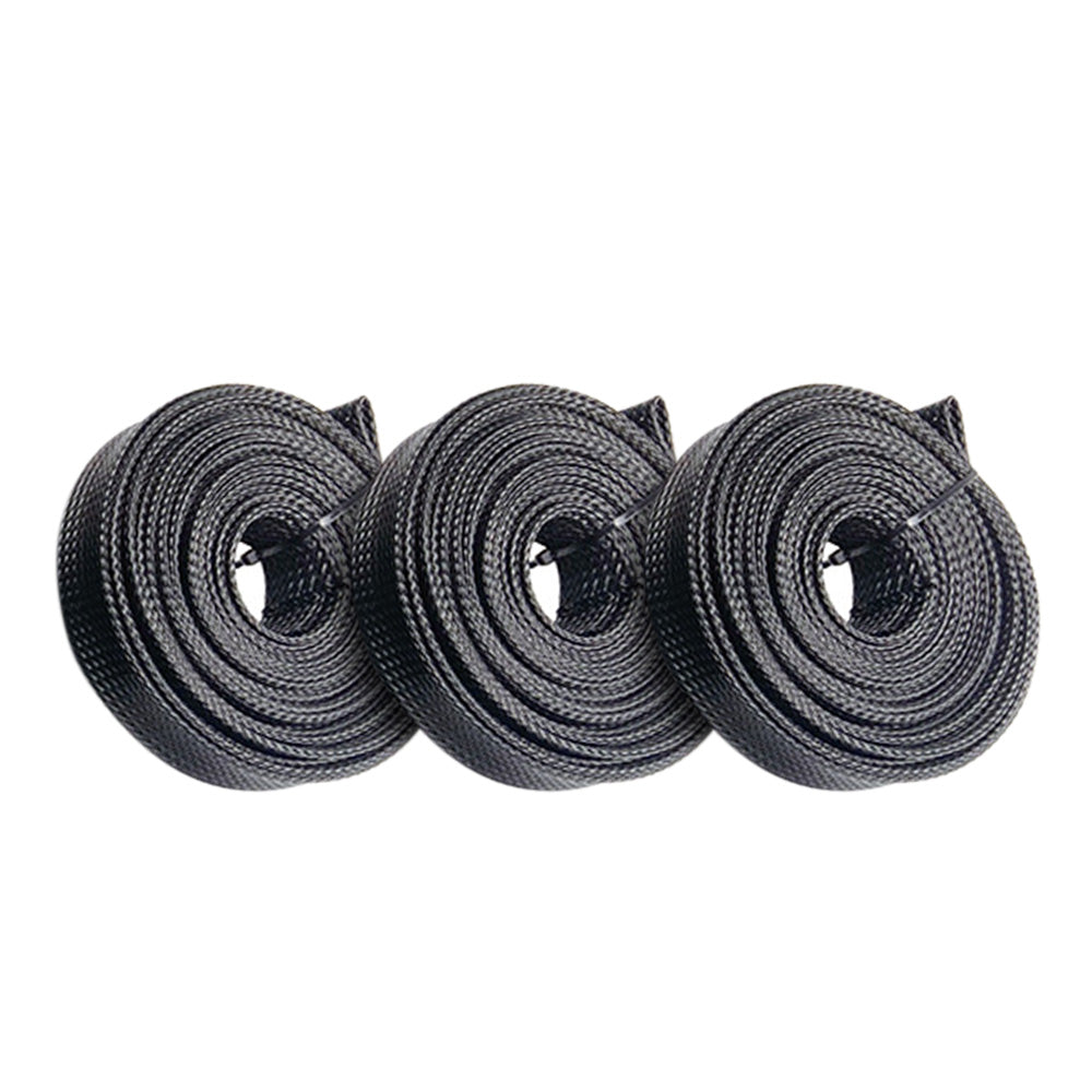 3PCS PET Braided Cable Sleeving Expandable Wire Sheathing for Cable Protection