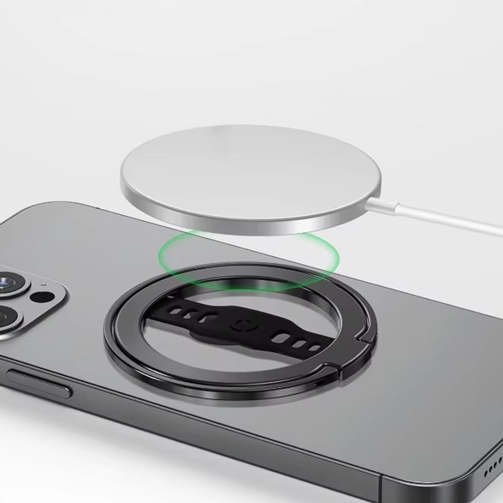 Magnetic Phone Grip for Cell Phone Grip Stand Finger Ring Kickstand Black