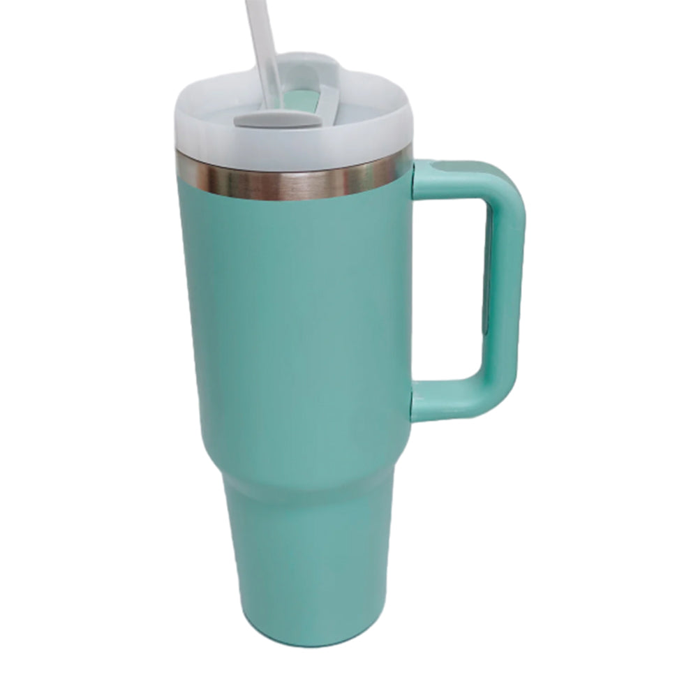 40oz Insulated Tumbler Stainless Steel Double Wall Water Bottle Travel Mug Blue