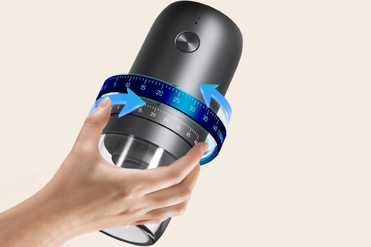 Portable Electric Burr Coffee Grinder 40 Setting Rechargeable Conical Burr Mill