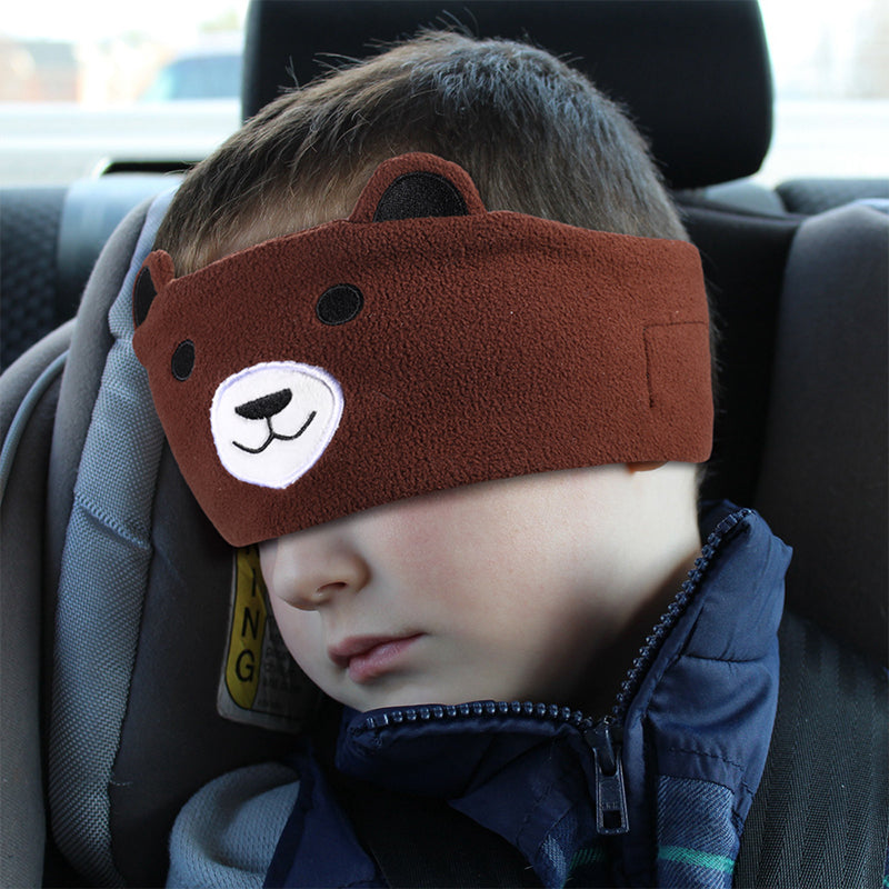 Kids Bluetooth Sleep Eye Mask Travel Wireless Sleeping Music Headband Earphone Brown Bear