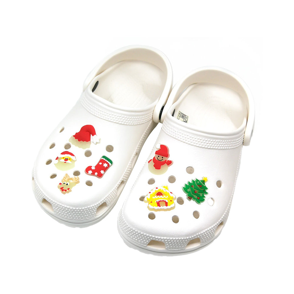 70Pcs Glow in the Dark Christmas Shoe Charms for Bracelet Wristband