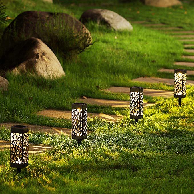 Solar Powered LED Garden Lights Warm White