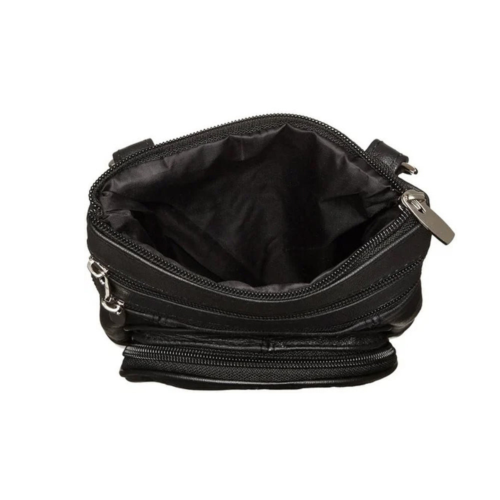 Womens Genuine Leather Crossbody Bag Shoulder Handbags Purses Brown