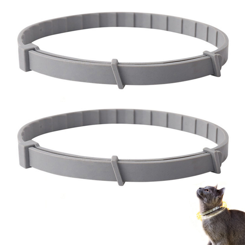 2pcs Dog Flea Collars Adjustable Tick Prevention Design Flea Collar for Pets