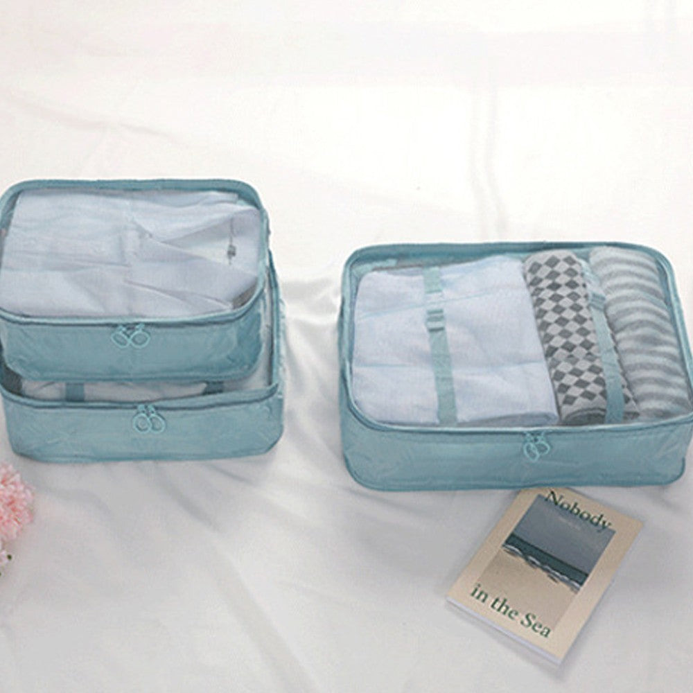8PCS Travel Luggage Packing Cubes Organizers Set Green