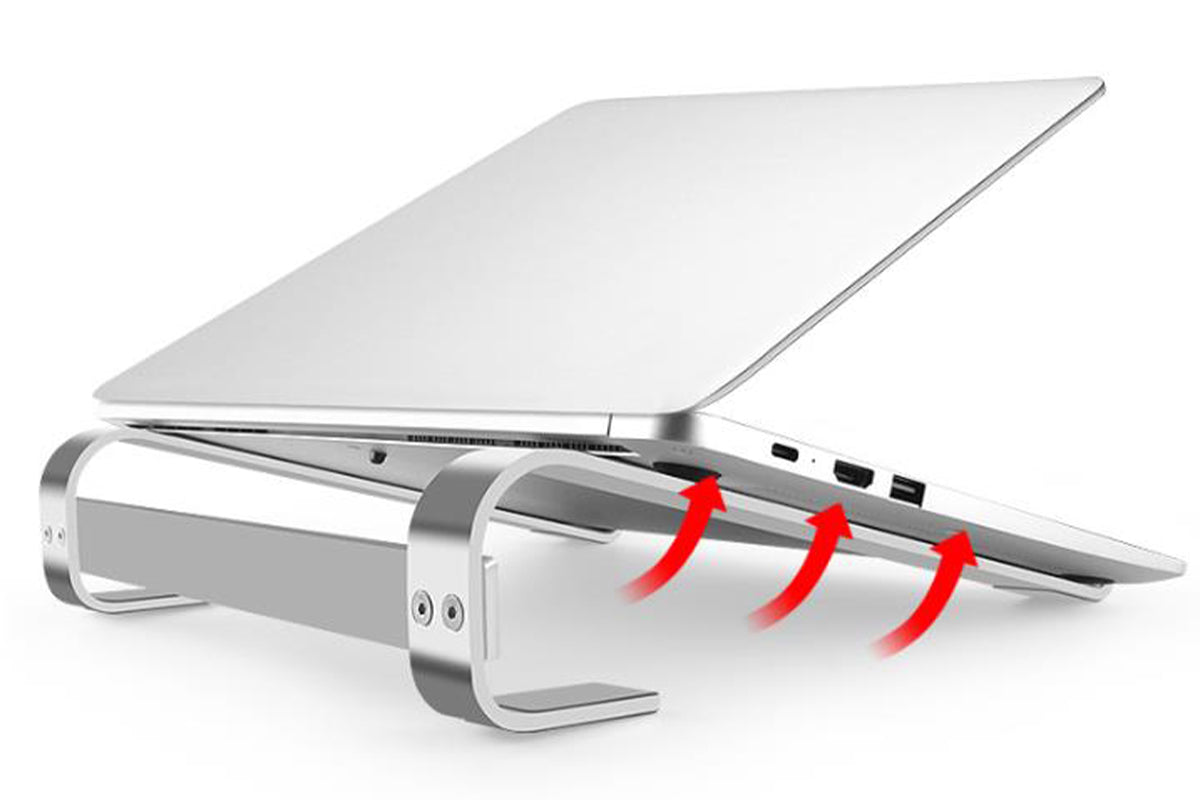 Laptop Stand Foldable Portable Desktop Holder for 10-18 inch MacBook-Silver