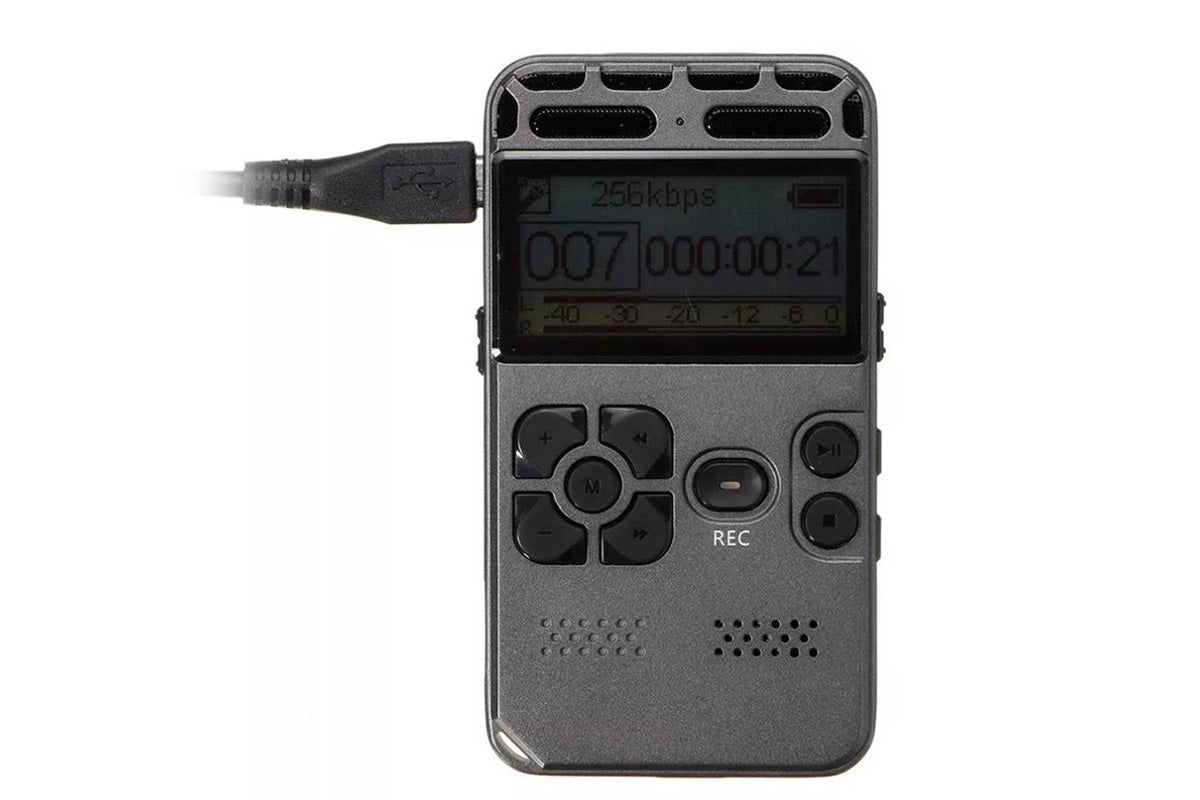 8G Rechargeable LCD Digital Audio Voice Recorder Dictaphone MP3 Player Expandable Up To 128G