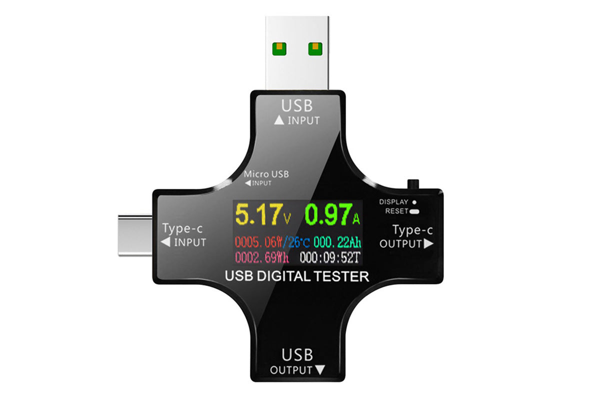 USB C Tester Digital Multimeter for Voltage Current Power Meter Charger Detector -USB Tester