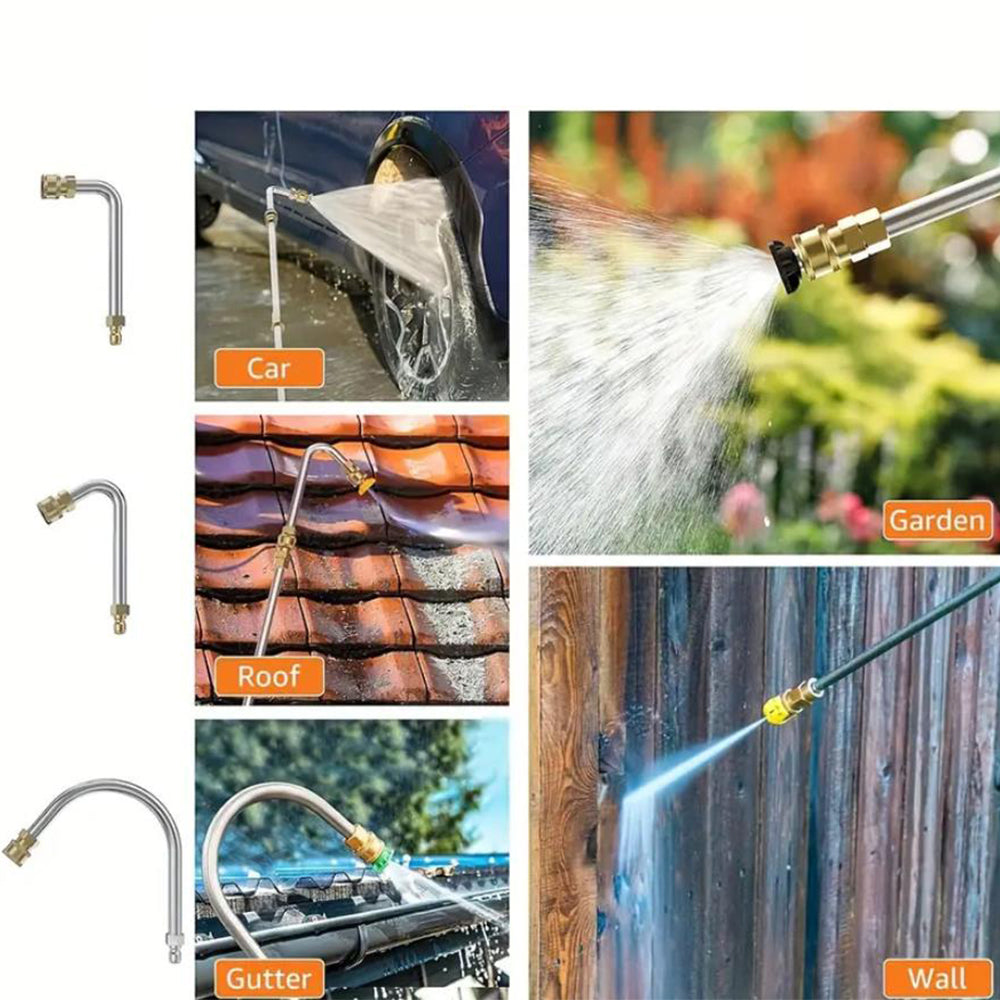 Pressure Washer Extension Wand Set Power Washer Lance with Nozzle Tips 1/4 inch Quick Connect