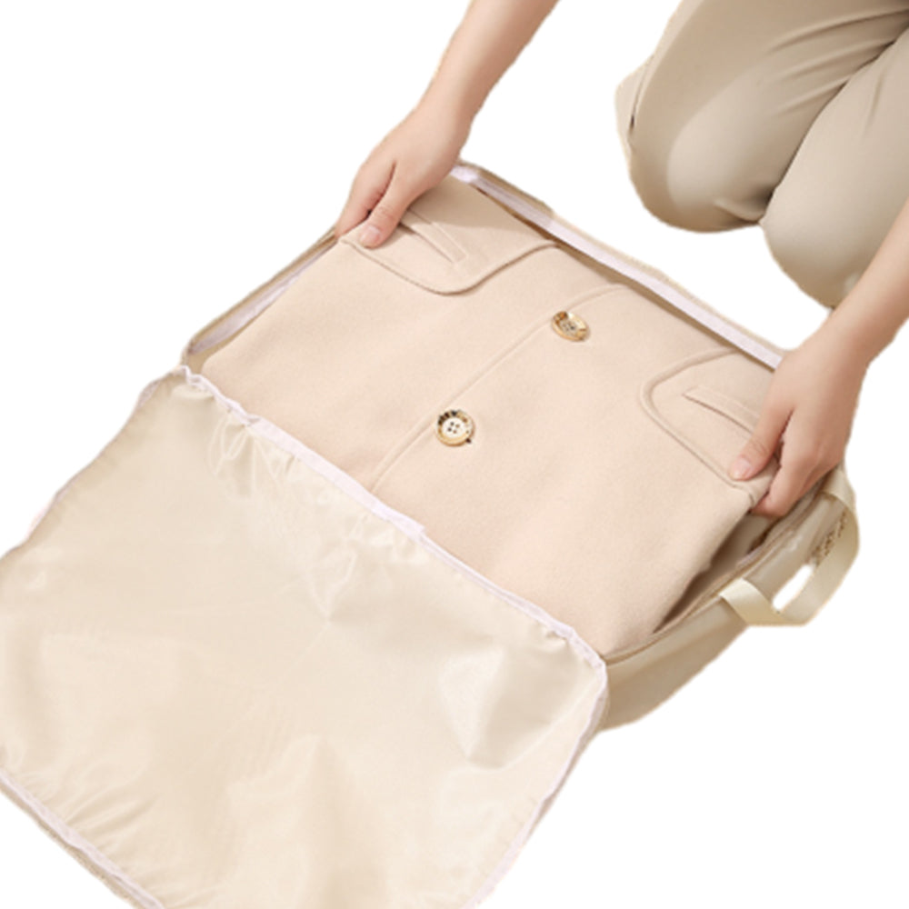 4Pcs Set Travel Compression Packing Cubes for Carry On Suitcases Travel Accessories Beige