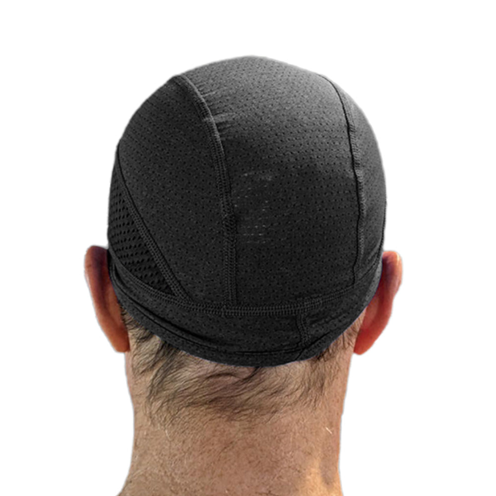 Skull Cap Helmet Liner �Cycling & Motorcycle Cap for Under Helmet Use Black