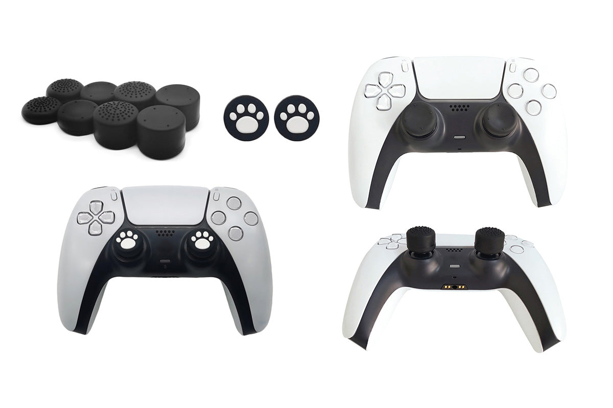 Silicone Skin Case Cover and 10 Grip Caps for Sony PS5 Controller Accessories