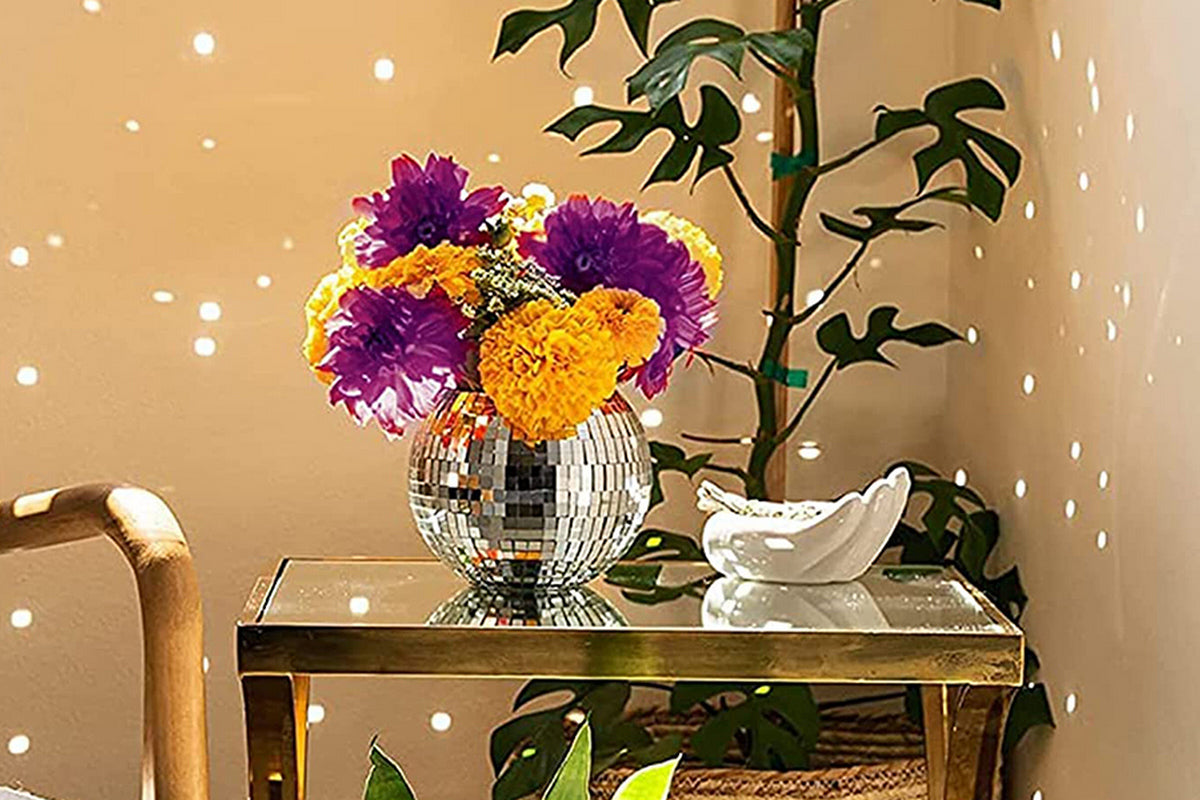 Disco Ball Hanging Planters for Indoor Outdoor Plants with Chain