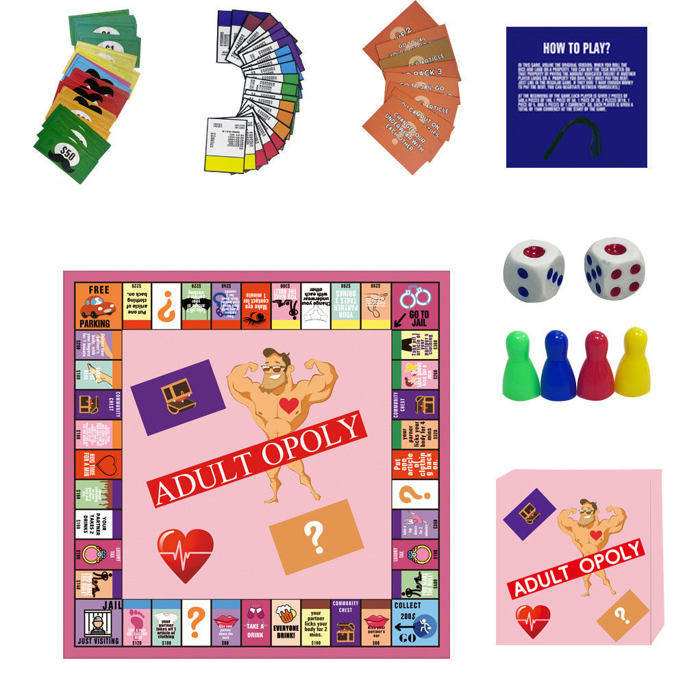 Couple Dating Night Board Game Adult Couple Topoly Board Game Ideas Intimacy Card Game