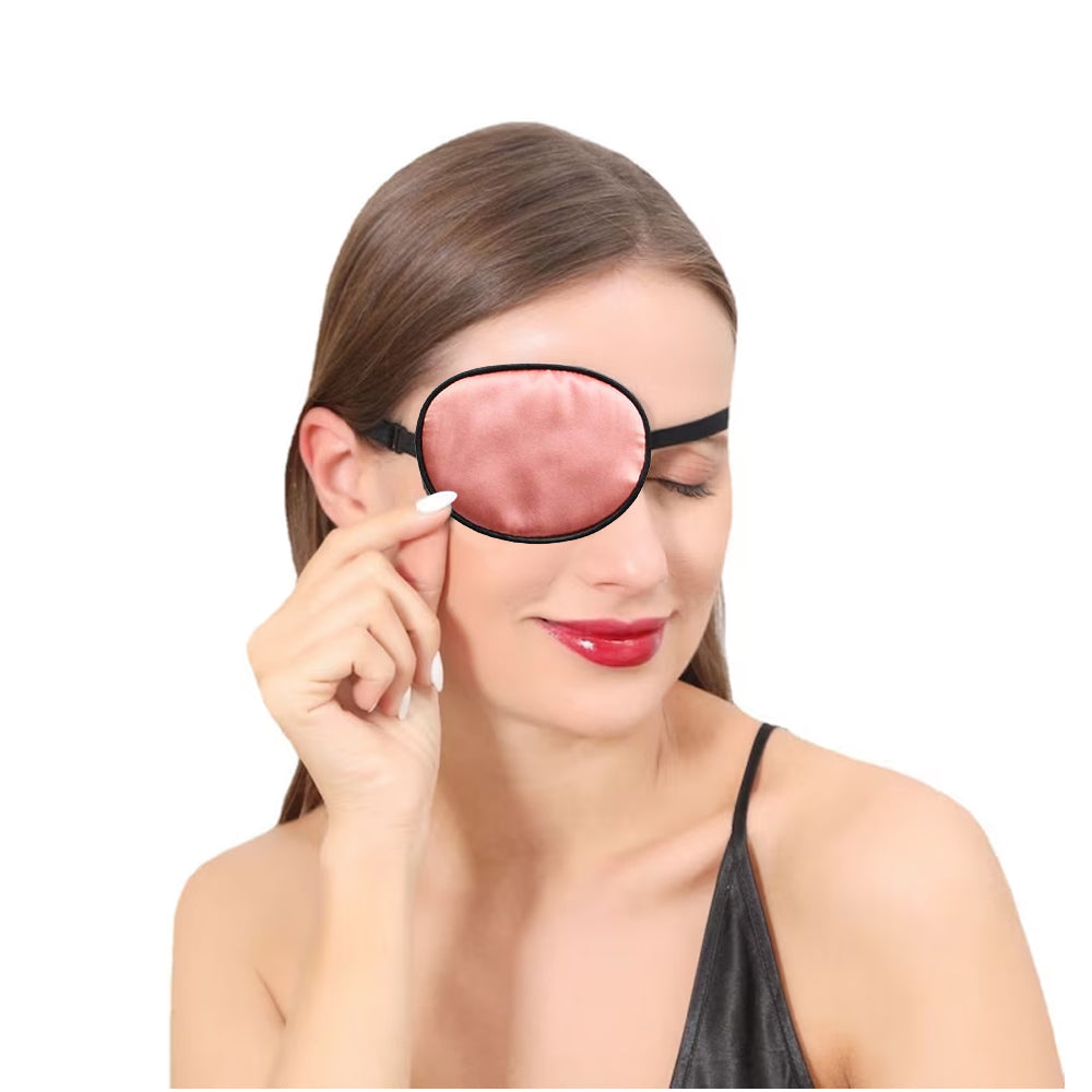 Mulberry Silk Eye Patch for Single Eye Mask Pink
