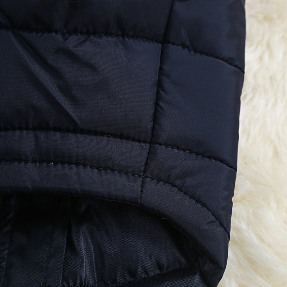 Windproof Waterproof Dog Winter Coat Jacket Warm Dog Vest Cold Weather Apparel-Red