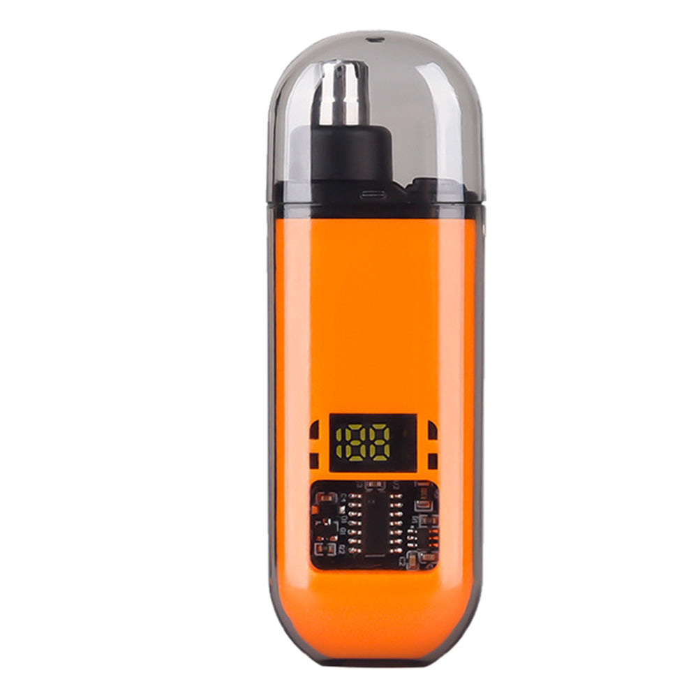 Portable Electric Nose Hair Trimmer Rechargeable Ear Nose Hair Trimmer for Men Women Orange