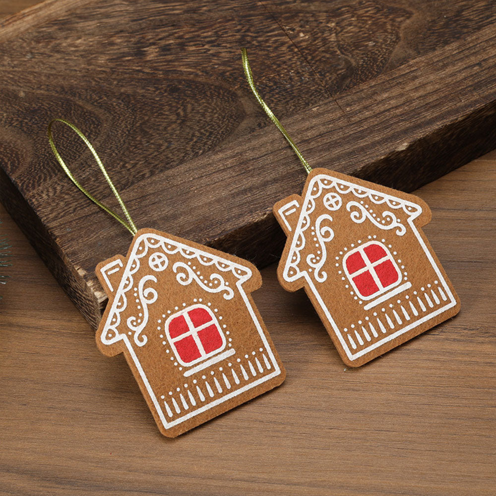 6Pcs Set Christmas Tree Hanging Pendant Xmas Decor Ornaments Style 2