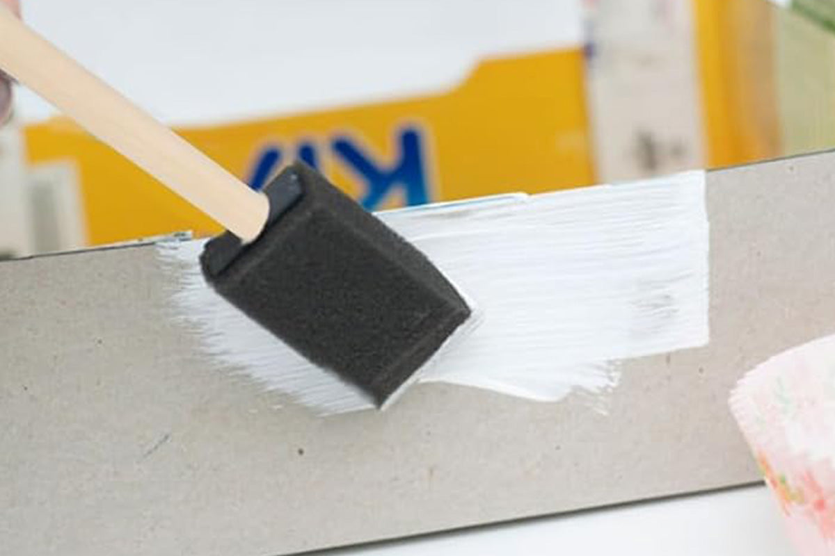 20Pcs 1 Inch Sponge Paint Brush Set Wood Handle Craft Touch Up Stain Brush