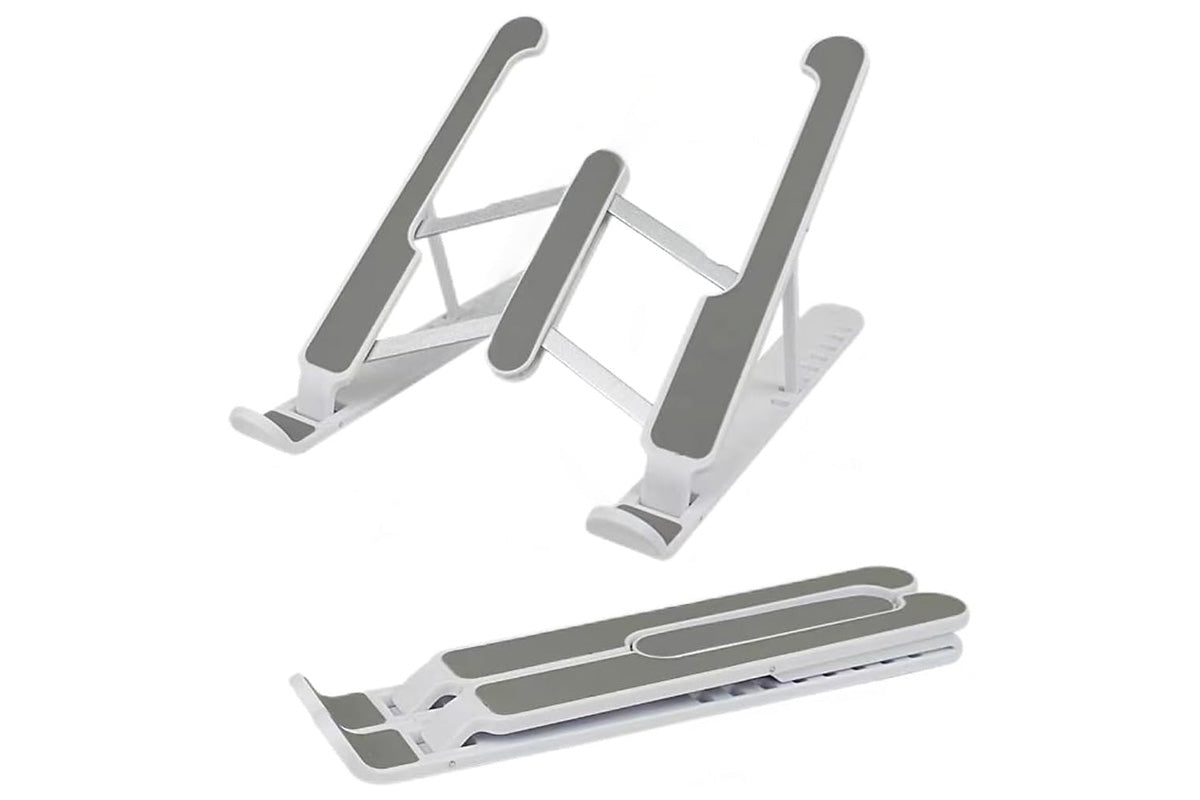 Adjustable Height Foldable Aluminum Laptop Stand - Black