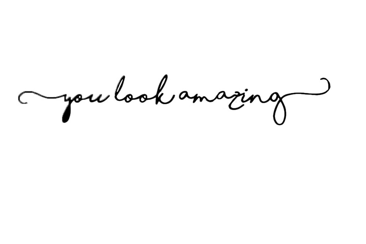 You Look Amazing Mirror Decal Vinyl Decal Mirror Bathroom Wall Decals Decor-Black