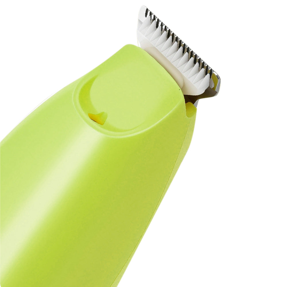 Pet Grooming Clipper Rechargeable Cat Dog Hair Trimmer with LED Light Green