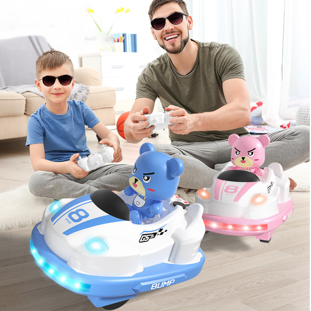 2Pcs Set Remote Control Toy Cars RC Ejecting Bumper Car for Kids Christmas Birthday Present Toys