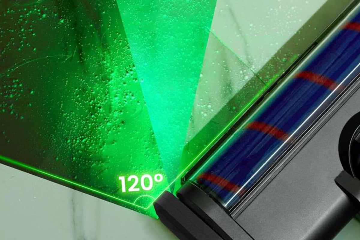 Rechargeable Vacuum Cleaner Dust Display Light Green Light Universal High Visibility