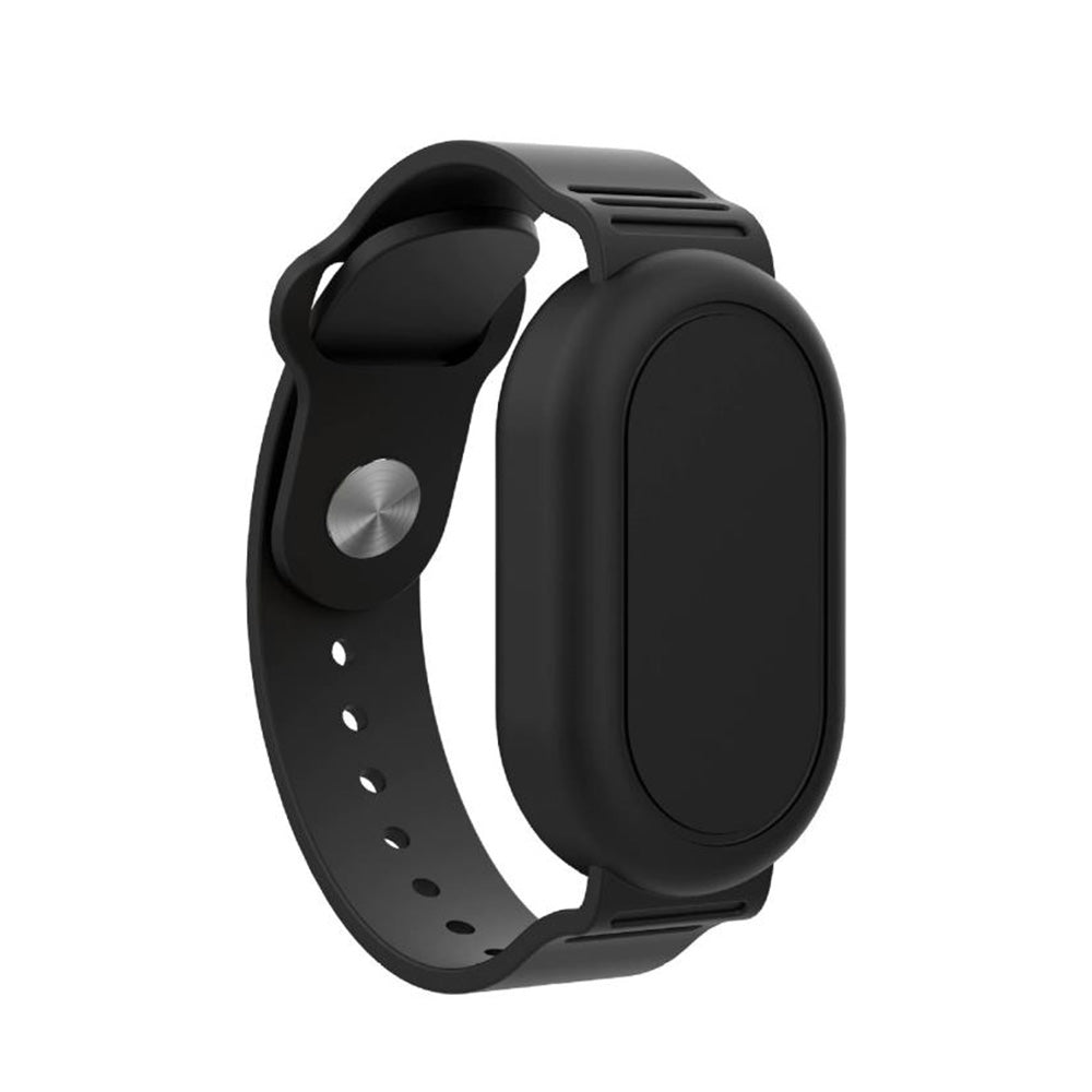 Silicone Bracelet Full Cover for Samsung Galaxy SmartTag 2 Watch Case with Wristband Black
