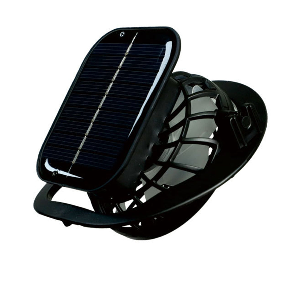 Wide Brim Sun Hat with Fans Solar Power UPF 50+ Bucket Fishing and Beach Hat-Grey