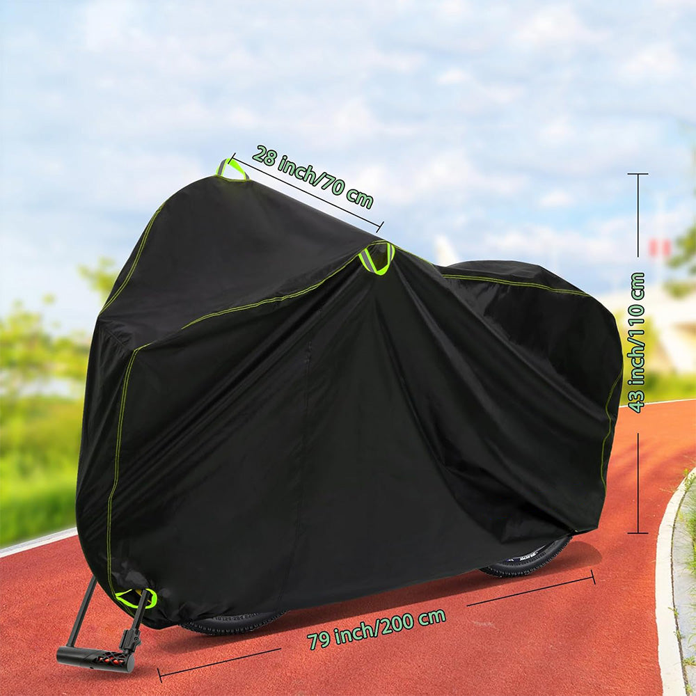 Water Resistant Bike Cover Outdoor Sun Dust Wind Proof Storage Protector for Mountain Road Bike E-bike