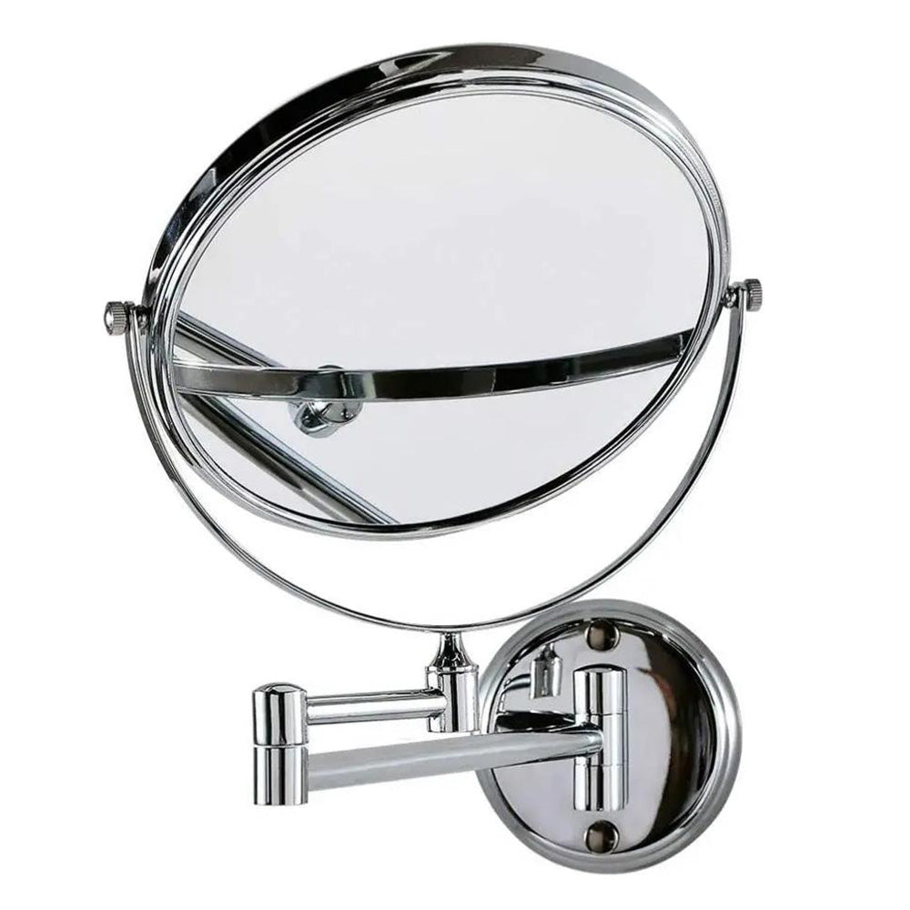3X Magnifier Extendable Wall-Mounted Makeup Mirror Double-Sided Bathroom Mirror