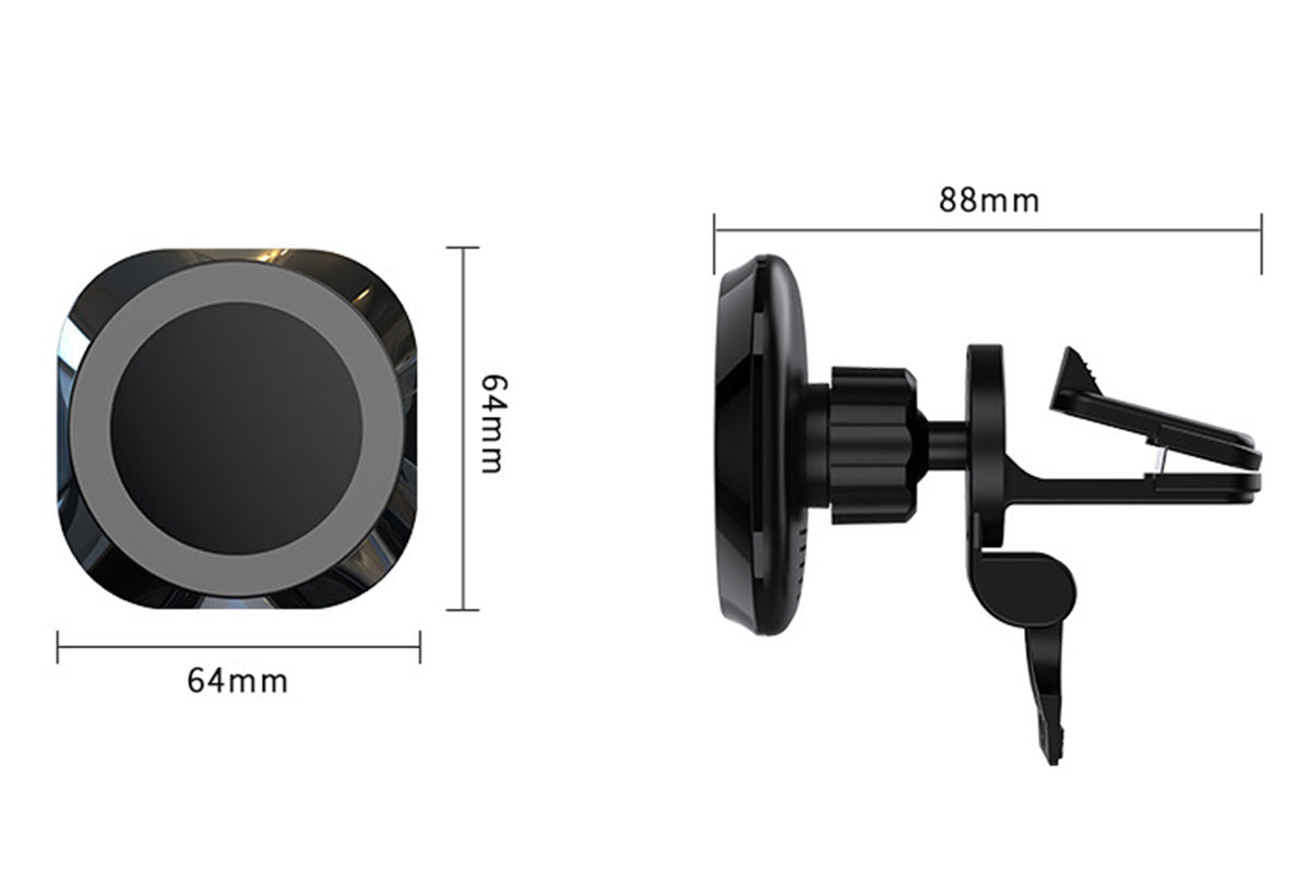 Magsecurity Compatible 15W Wireless Car Charger Mount for iPhone