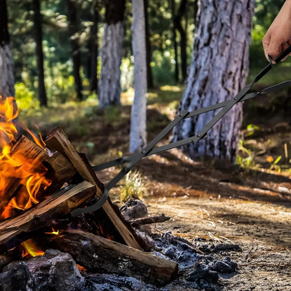 Firewood Tongs Log Grabber Fireplace Tongs for Indoor Outdoor